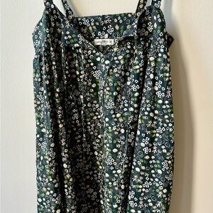 Natural Life Dark Green Floral Sundress